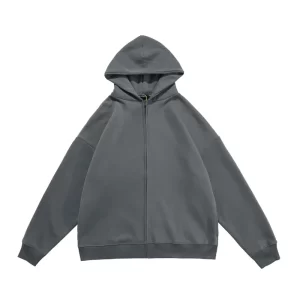 Season 6 Kanye West zip up Hoodie Grey Blue